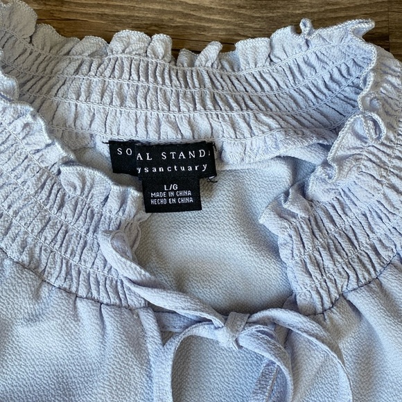 Social standard Women's Light Blue Blouse Size L - Picture 5 of 8